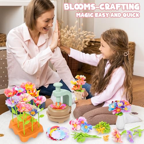 Fabric Flower Bouquets Toys, DIY Craft Kits Toys for Kids - Flowers Market Toy, Build Your Flower Bouquet, Arts & Crafts f...