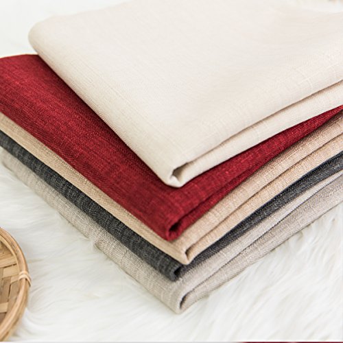 Jeanerlor Lined Linen White Throw Pillow Cover 12x20 inch Cushion Case from Home Decor for Baby/Children, (30 x 50 cm), Li...