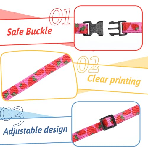 2 Pack Cat Harness and Leash with Collar Set, Adjustable Kitten Harness Escape Proof for Small Medium Cat Safe Walking and...