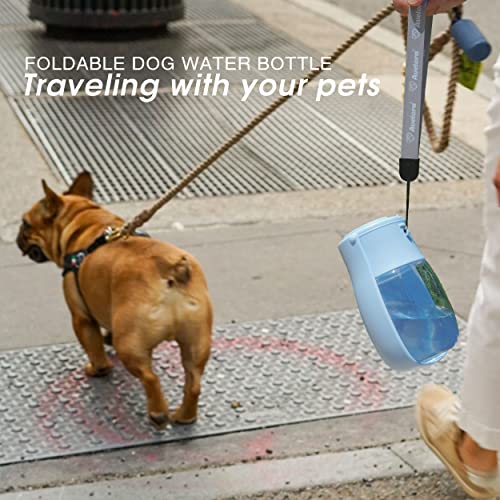 AVELORA Foldable Dog Water Bottle, Portable Water Dispenser for Dog, Cat, Rabbit, Puppy and Small Animals, Dishwasher Safe...