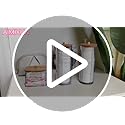 AIMIXUN 2 Pcs Cotton Round Holder, Cotton Pad Holder with Bamboo Lids, Makeup Storage Cotton Pad Dispenser Bathroom Canist...