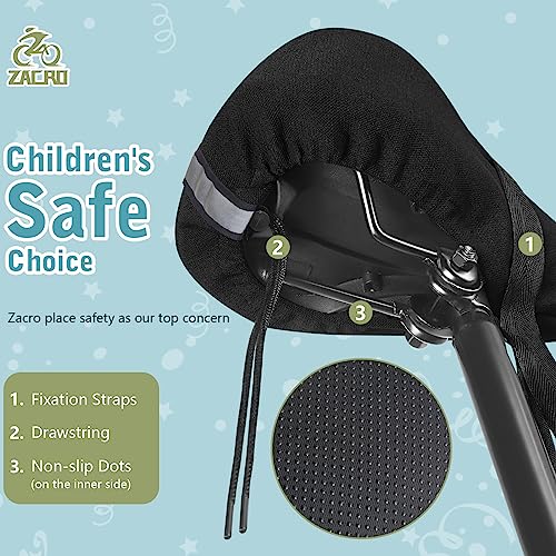 Zacro Gel Kids Bike Seat Cushion Cover for Boys & Girls, Anti-Slip Bike Seat Cover for Toddler, Breathable & Extra Soft Me...