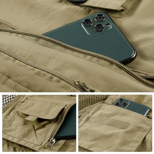 Sobrisah Men's & Women's Outdoor Fishing Vest Work Safari Travel Photography Vests,Family Matching Hiking Waistcoat