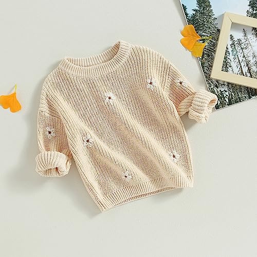 Afunbaby Baby Girl Boy Knit Sweater Blouse Pullover Sweatshirt Warm Crewneck Long Sleeve Tops for Infant Toddler