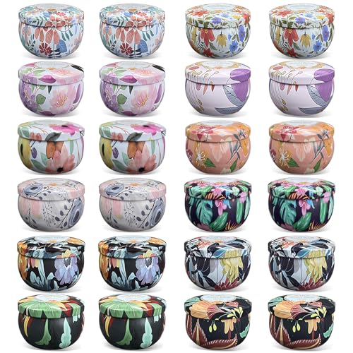 Scented Candles Gifts Set 24 Pack Soy Wax Travel Tin Jar Candles for Home 2.5 OZ for Mom for Christmas, Home Scented Decor...