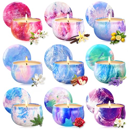Aromatherapy Candles for 9 Pack, Scent Jar Candles Gifts for Women, Home Scented Candles Set for Valentine Birthday Mothe...