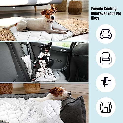 Leekalos Dog Cooling Mat,Pet Cooling Pads for Dogs Blanket,Summer Cooling Bed for Cats Blanket,Portable Pet Cooling Cushio...