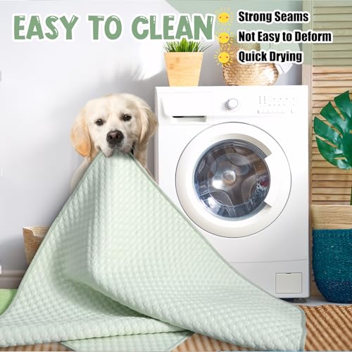 Tinideya 4 Pack Dog Cooling Mats with Storage Bags 40" x 28" Self Cooling Dog Pads Washable Foldable Pet Bed Mats Blankets...