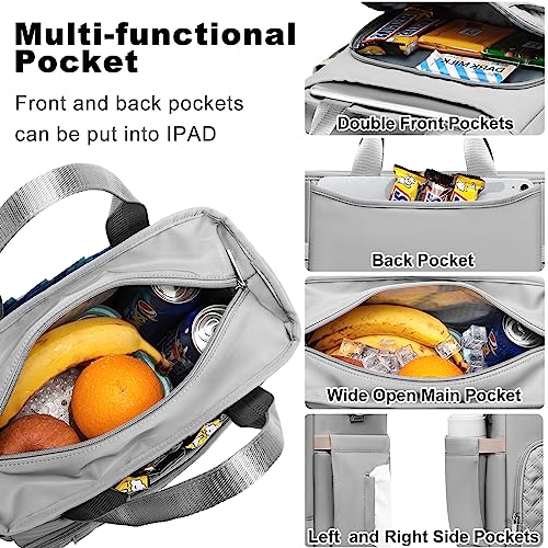 AIJIEKE Insulated Lunch Bag for Men Women, Lunch Box, Lunch Tote for Work, Large Leak Proof Cooler Bag with Removable Stra...