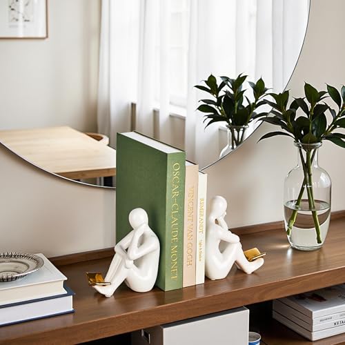 JARLINK Aesthetic Decorative Books, Set of 3 Linen Faux Books for Coffee Table, Bookshelf or Mantle Decor, Stylish Book St...