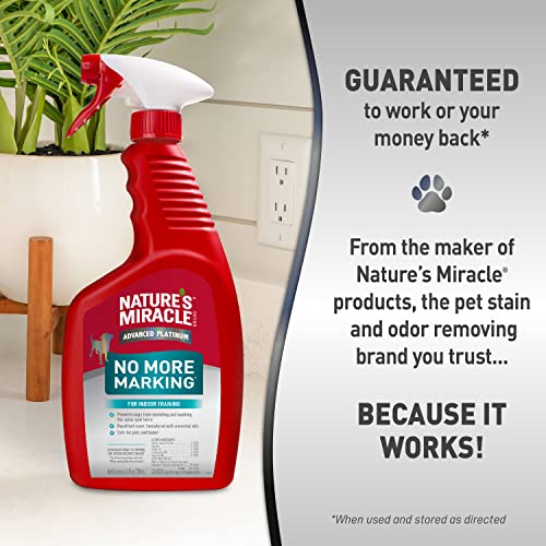Nature's Miracle Advanced Platinum No More Marking, 24 Ounces, Helps Discourage Repetitive Pet Marking