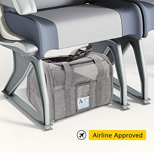 Refrze Cat Carrier for Large Cats 20 lbs, Medium Cat Under 25 lbs, Dog Carriers for Small Dogs, Soft Travel Pet Carrier fo...