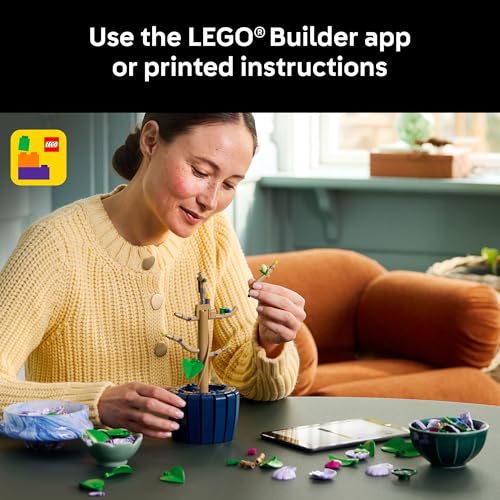 LEGO Botanicals Hibiscus Flower Building Set - Artificial Plant & Flower Building Blocks for Women & Men, Ages 18+ - Home,...