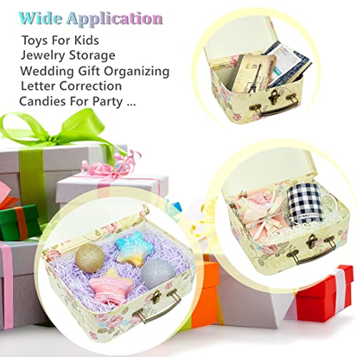 Amedoo Paperboard Suitcases(Set of 3), Gift Boxes With Lids For Presents, Photo Storage, Dolls, Perfect for Home Decoratio...