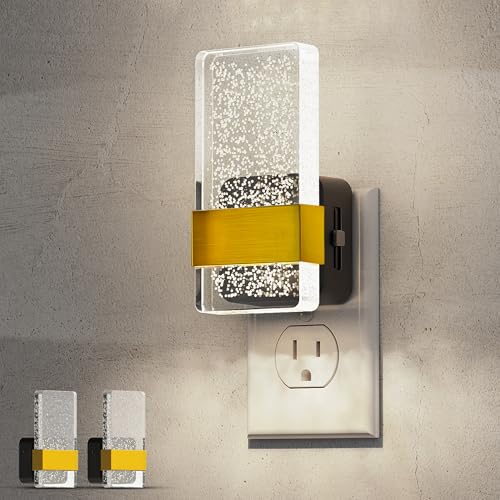 L LOHAS LED Night Light [2Pack], Night Lights Plug Into Wall, Decorative Night Lights with Dusk-to-Dawn Sensor, 0-100LM Di...