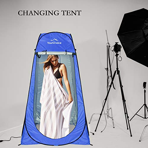 Your Choice Pop Up Privacy Shower Tent, 3.9 x 3.9 x 6.2FT Portable Camping Changing Room, Instant Setup Outdoor Shelter wi...