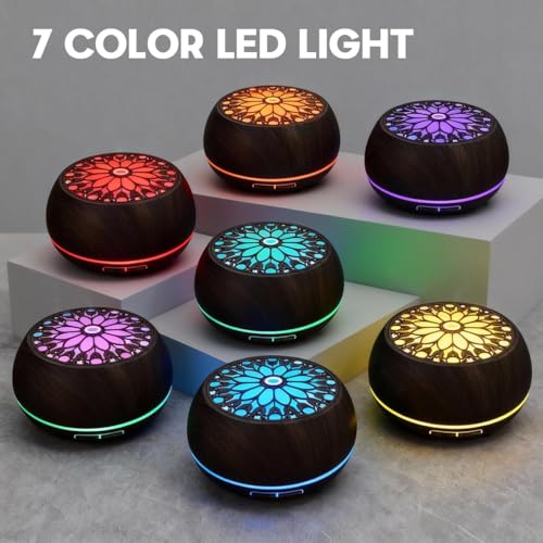 Essential Oils Diffuser Set for Home,Large Capacity 550ml Diffuser with Remote Control for Large Room,Mini Humidifier with...