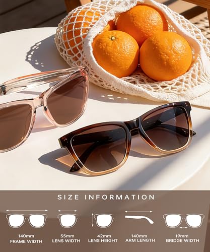 KALIYADI Womens-Sunglasses Polarized Sunglasses Womens: Retro Trendy Sun Glasses with UV400 Protection for Travel Driving