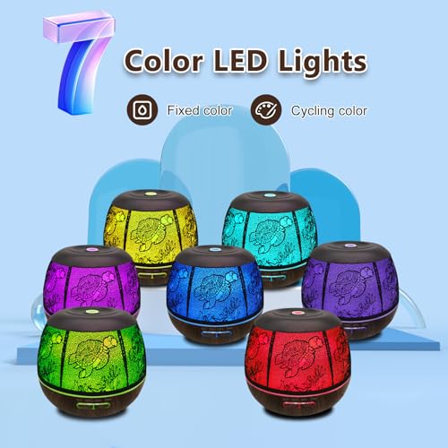 Essential Oil Diffuser for Home,500ML Aromatherapy Diffusers for Essential Oils Large Room with Cool Mist Humidifiers for ...