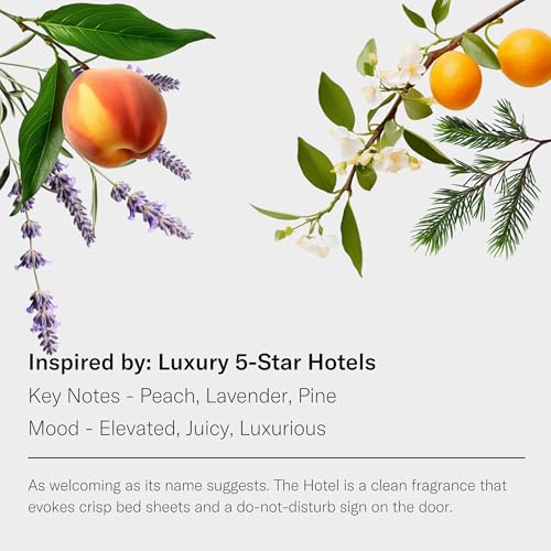 AromaTech The Hotel Aroma Essential Oil Blend: Luxury Hotel Inspired Aromatherapy with Lemon, Lavender, Peach & Pine for U...