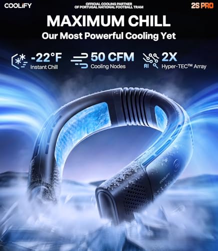 TORRAS Coolify 2026 Neck Air Conditioner 2S PRO, Ice-Feel Semiconductor Cooling Neck Cooler & Personal Air Conditioner for...