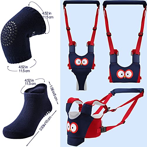 Panitay Handheld Baby Walking Harness Adjustable Toddler Walking Assistant Baby Walker Assistant Belt with 4 Pairs Crawlin...