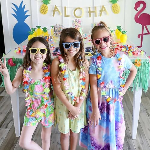 Fun Express Tropical Flower Petals 1000 Pieces - Hibiscus Flowers Artificial Rose for Hawaiian Party Decorations | Luau Pa...