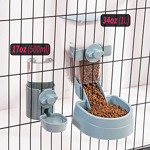 17oz Rabbit Water Bottle, Pet Cage Suspended Dispenser, Hanging Automatic Small Pet Water Bowl for Bunny Cat Ferret