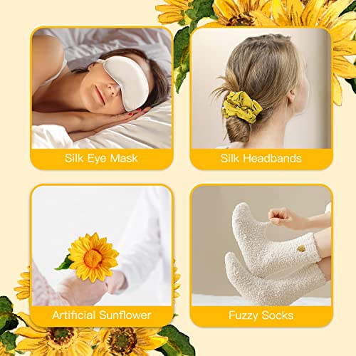 Birthday Gifts for Women, Sending Sunshine Christmas Gifts, Get Well Soon Gifts Basket Care Package Unique Spa Gifts Box w...