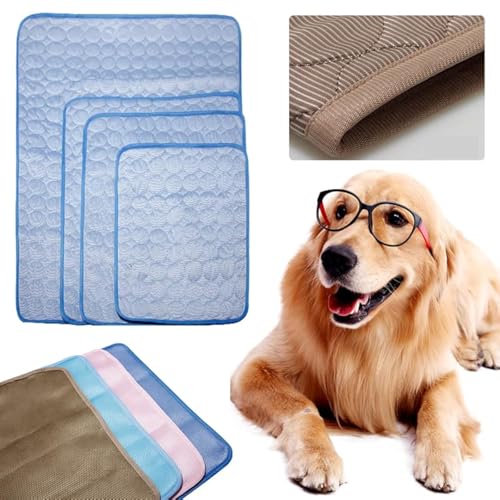 NianYi Pet Self-Cooling Pad, Pet Self-Cooling Mat, Summer Ice-Cooling Bed Mat for Cats, Summer Ice-Cooling Bed Mat for Dog...