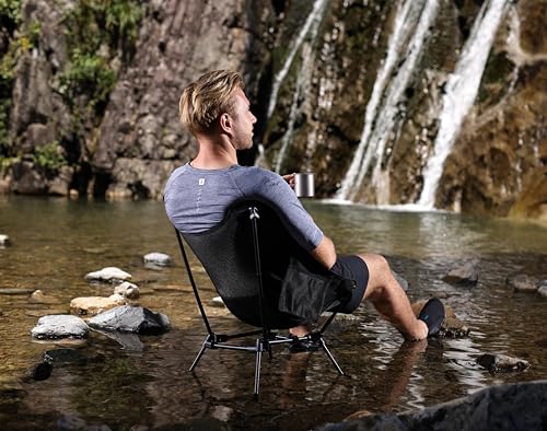 MARCHWAY Ultralight Folding Camping Chair, Heavy Duty Portable Compact for Outdoor Camp, Travel, Beach, Picnic, Festival, ...