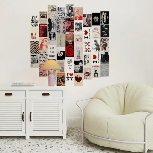KBKBART 50Pcs Downtown Girl Room Decor, Y2k Wall Art Prints for Bedroom, Coquette Wall Collage Kit for Room Aesthetic, 4"x...