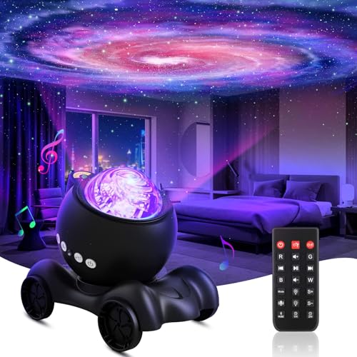 ENOKIK Galaxy Projector, Star Aurora Projector Built-in Bluetooth Speaker, Night Light for Kids Adults, White Noise Light ...