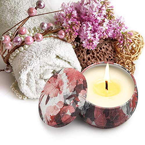 YINUO LIGHT Scented Candles Gifts Set for Women Aromatherapy Candles Stress Relief, Upgraded Large Tin of Soy Candle Scent...