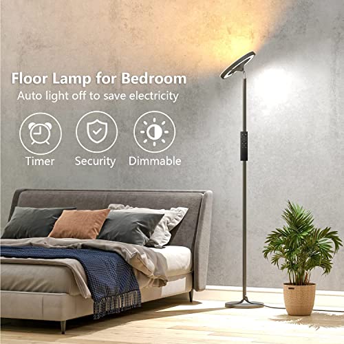 Keepsmile Double Side Lighting Led Floor Lamp with Remote Smart App 36W/2600LM Bright Tall Standing RGB Floor Lamp Angle M...