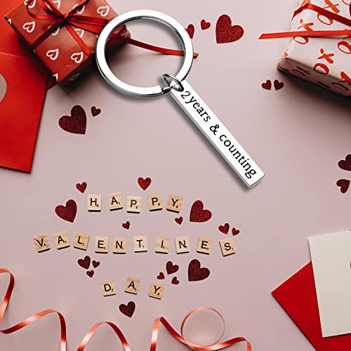 Miss Pink Anniversary Keychain Gifts for Husband Boyfriend, Wedding Anniversary Valentines Day Gift for Couple Husband Wife