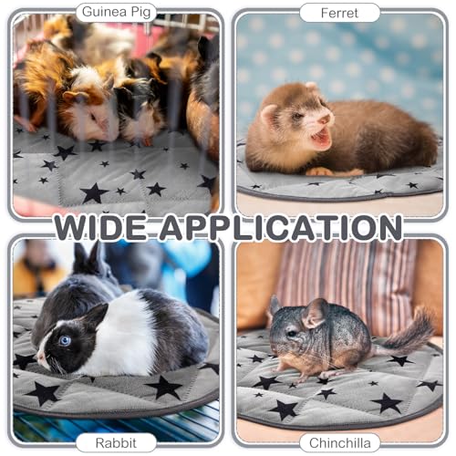 Namalu 4 Pack Self Warming Cat Bed Self Heating Cat Mat Star Pattern Soft Dog Crate Pad Thermal Pet Mat Anti Slip Kennel D...