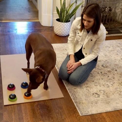 Hunger for Words Talking Buttons Starter Set - Recordable Buttons to Teach Your Dog to Communicate, Dog Training Games, Pl...