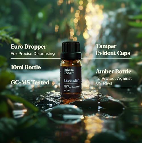 Lagunamoon Essential Oils Set, Top 20 Gift Set Oils for Diffusers, Humidifiers, Aromatherapy, Candle Making Scents, Cars &...