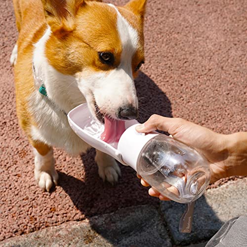 AVELORA Foldable Dog Water Bottle, Portable Water Dispenser for Dog, Cat, Rabbit, Puppy and Small Animals, Dishwasher Safe...