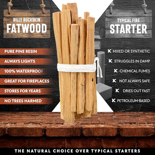 10lb Fatwood Fire Starter Sticks | 100% Natural Fire Starters for Campfires, Firepit, Fireplaces, BBQ, Wood Stoves | Easy ...