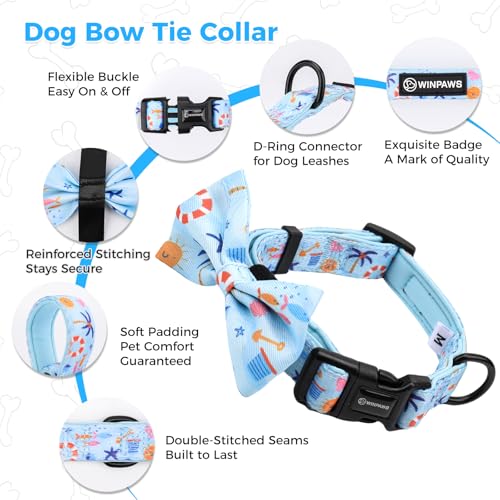 Dog Harness and Leash Collar Set with Dog Poop Bag Holder and Bandanas, Escape Proof Adjustable Puppy Cat Vest with Soft M...