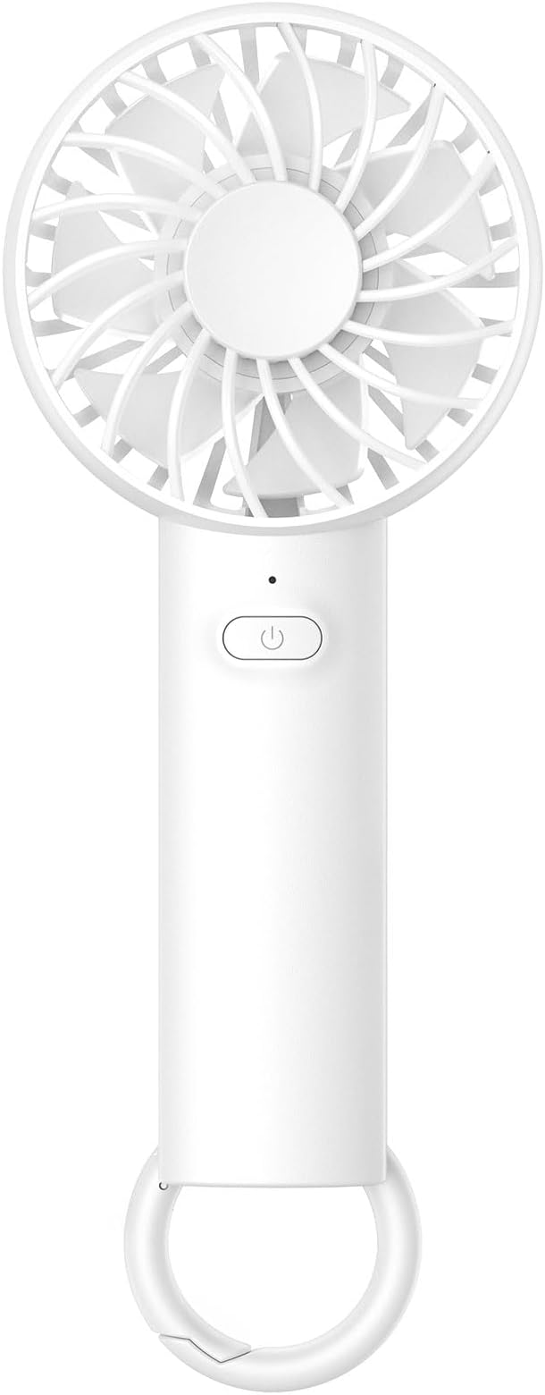 Lamicall Mini Portable Fan, 3 Speed Handheld Fan, Rechargeable Battery Personal Fan Makeup Eyelash Dryer Small Desk Fan fo...