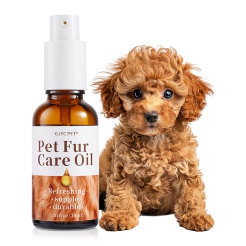GJYC PET Pet Fur Care Oil - Detangles, Reduces Shedding - Adds Shine with Collagen & Natural Oils - Leave-in Conditioner f...