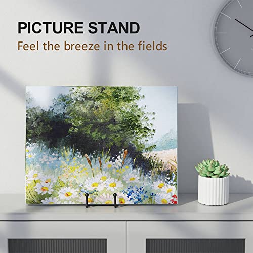 3 Pack 6 Inch Plate Stands for Display Picture - Vinyl Table Top Display, Decorative Metal Frame Holders for Book , Photo ...
