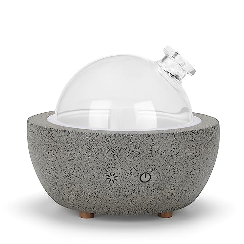 Essential Oil Aromatherapy Diffuser for Home Bedroom Large Room Glass Stone Ultrasonic Air Scent Mist Aroma Diffuser 200ML...