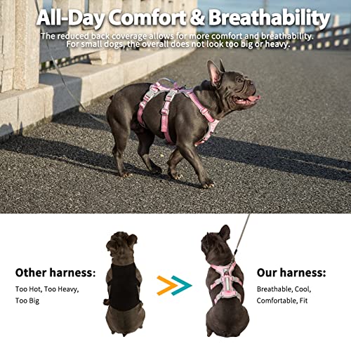 Huntboo Escape Proof Dog Harness, Escape Artist Harness, Fully Reflective Harness with Padded Handle, Breathable,Durable, ...