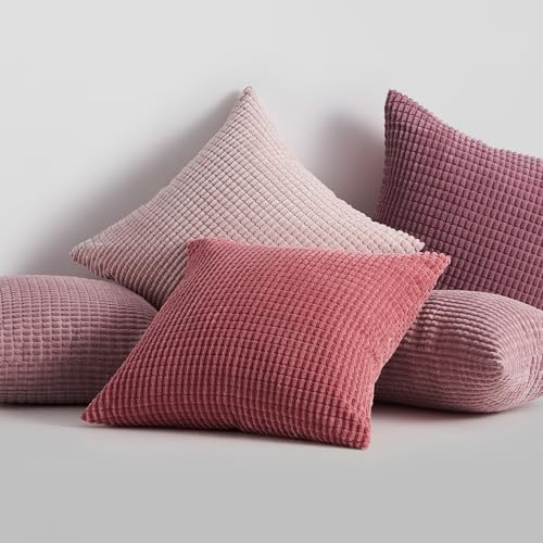 Topfinel Aesthetic Pink Room Decor Throw Pillows Covers for Couch Living Room Bedroom, Coquette Room Decorative Fluffy Cor...