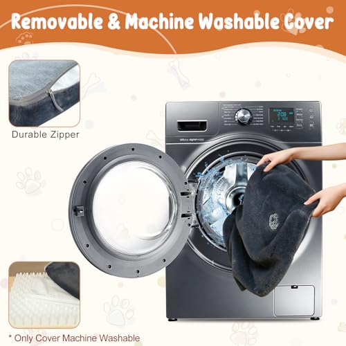 EMPSIGN Stylish Dog Bed Mat Dog Crate Pad Mattress Reversible (Cool & Warm), Water Proof Linings, Removable Machine Washab...