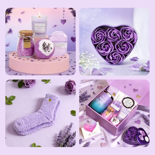 Women's Birthday Gifts, Self-Care Gift Baskets for Women, Teen Care Gift Sets, Spa Gift Boxes for Wives, Sets Designed Jus...